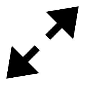 Triangle Arrow Expand Fill Icon from Sharp Fill - Streamline Material Free Set