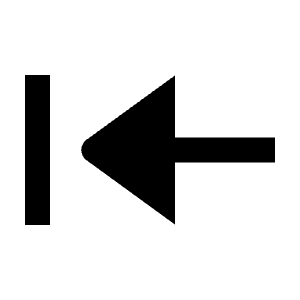 Triangle Arrow First Fill Icon from Outlined Fill - Streamline Material Free Set