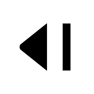 Triangle Arrow From Right Fill Icon from Outlined Fill - Streamline Material Free Set