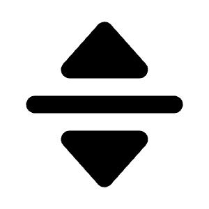 Triangle Arrow Move Vertical Alt Fill Icon from Rounded Fill - Material Pro Free Set