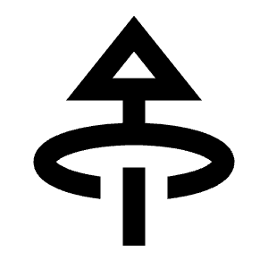 Triangle Arrow Through Elipse Up Icon from Sharp Line - Streamline Material Free Set