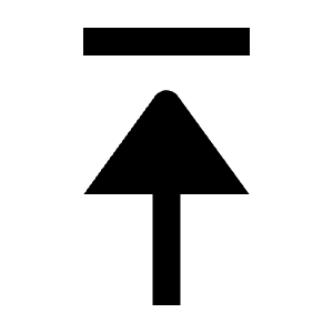 Triangle Arrow To Top Fill Icon from Outlined Fill - Streamline Material Free Set