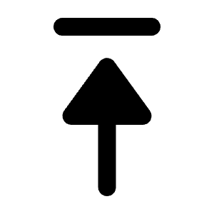 Triangle Arrow To Top Fill Icon from Rounded Fill - Streamline Material Free Set