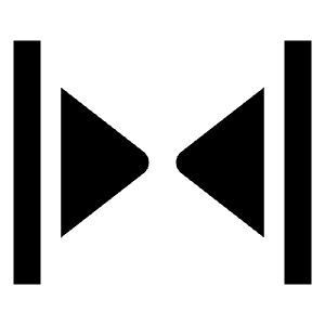 Triangle Arrow Vertical Compress Fill Icon from Outlined Fill - Streamline Material Free Set