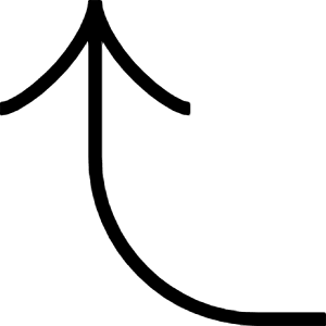Up Angle Arrow Icon from Guidance – Free Set