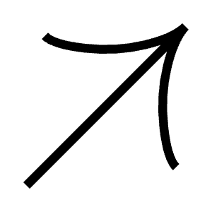 Up Right 2 Short Arrow Icon from Guidance – Free Set