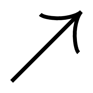 Up Right Arrow Icon from Guidance – Free Set
