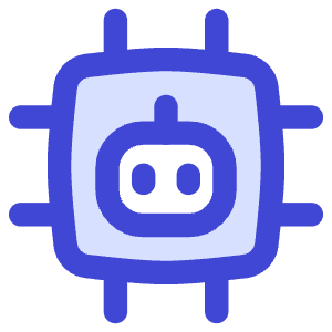 Ai Chip Robot Icon from Flex Duo - Free Set