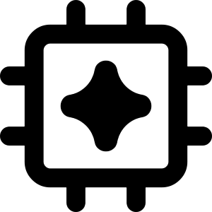 Ai Chip Spark Icon from Core Remix - Free Set