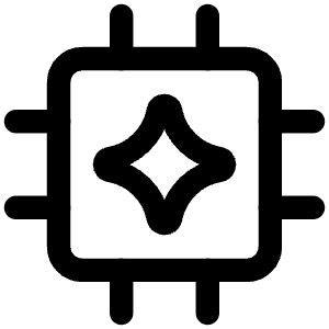Ai Chip Spark Icon from Core Line - Free Set
