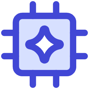 Ai Chip Spark Icon from Core Duo - Free Set