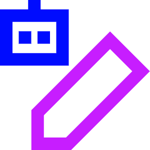 Ai Edit Robot Icon from Sharp Neon - Free Set