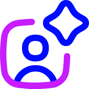 Ai Generate Portrait Image Spark Icon from Flex Neon - Free Set