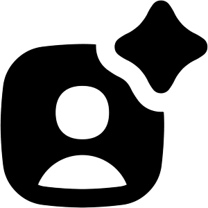 Ai Generate Portrait Image Spark Icon from Flex Solid - Free Set