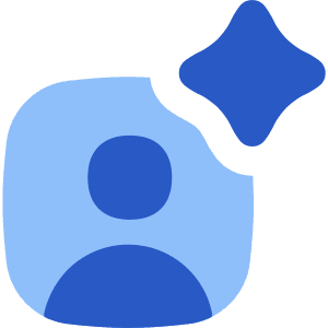 Ai Generate Portrait Image Spark Icon from Flex Flat - Free Set