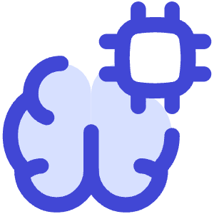 Artificial Intelligence Brain Chip Icon from Flex Duo - Free Set