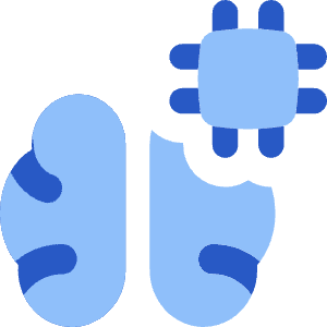 Artificial Intelligence Brain Chip Icon from Flex Flat - Free Set
