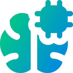 Artificial Intelligence Brain Chip Icon from Flex Gradient - Free Set