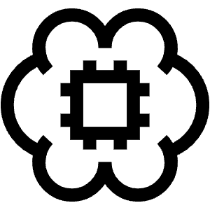Artificial Intelligence Brain Chip Icon from Sharp Line - Free Set