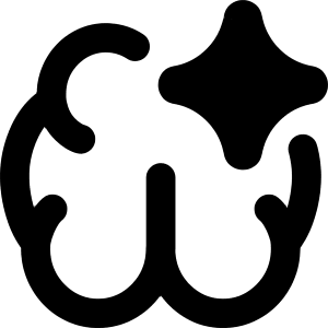 Artificial Intelligence Spark Icon from Core Remix - Free Set