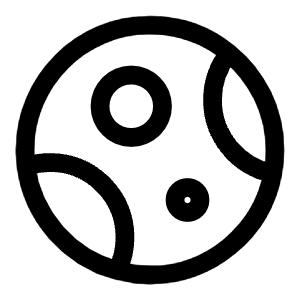 Asteroid Icon from Solar Linear Set