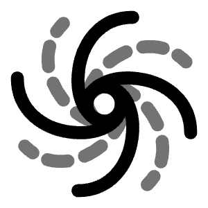 Black Hole Icon from Solar Line Duotone Set