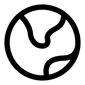 Earth Icon from Solar Linear Set