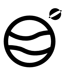 Planet 4 Icon from Solar Linear Set