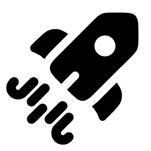 Rocket 2 Icon from Solar Bold Set