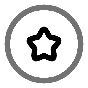 Star Circle Icon from Solar Line Duotone Set