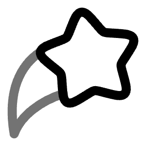 Star Fall 3 Icon from Solar Line Duotone Set