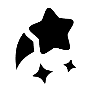 Star Fall Icon from Solar Bold Set