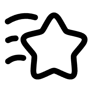 Star Fall Minimalistic 2 Icon from Solar Linear Set