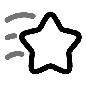 Star Fall Minimalistic 3 Icon from Solar Line Duotone Set