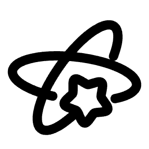 Star Rings Icon from Solar Linear Set
