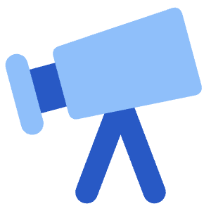 Telescope Icon from Core Flat Set