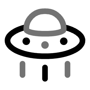 UFO 5 Icon from Solar Line Duotone Set