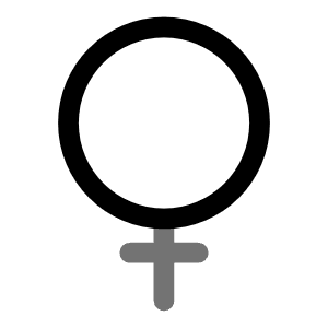 Women Icon from Solar Line Duotone Set