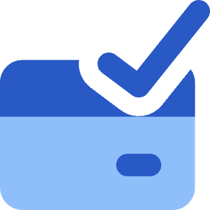 Credit Card Approved Icon from Core Flat Set