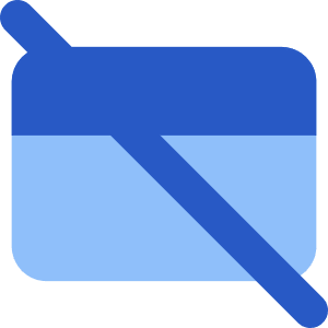 Credit Card Disable Icon from Core Flat Set