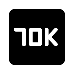 10k Fill Icon from Rounded Fill - Material Symbols Set