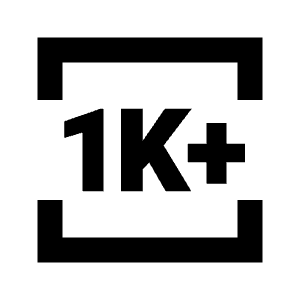 1k Plus Icon from Sharp Line - Material Pro Free Set