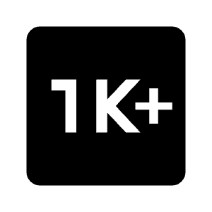 1k Plus Fill Icon from Outlined Fill - Material Symbols Set