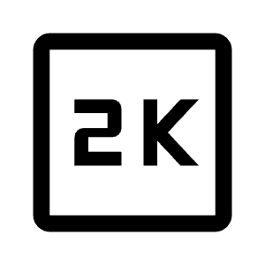 2k Icon from Outlined Line - Material Symbols Set