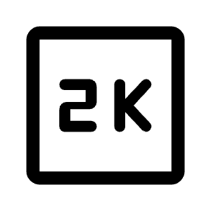 2k Icon from Rounded Line - Material Symbols Set