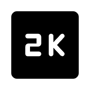 2k Fill Icon from Rounded Fill - Material Symbols Set