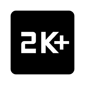 2k Plus Fill Icon from Outlined Fill - Material Symbols Set