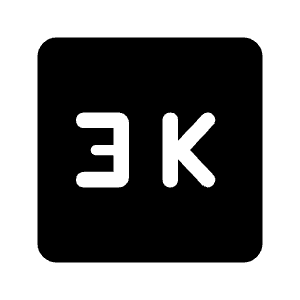 3k Fill Icon from Rounded Fill - Material Symbols Set