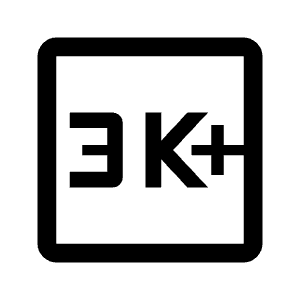 3k Plus Icon from Outlined Line - Material Symbols Set