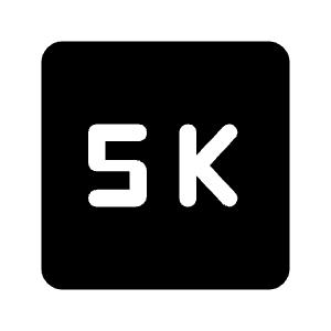 5k Fill Icon from Rounded Fill - Material Symbols Set